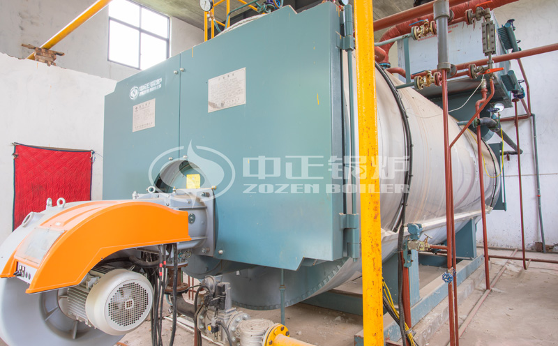 卓特化工8噸WNS冷凝式燃?xì)庹羝仩t項(xiàng)目